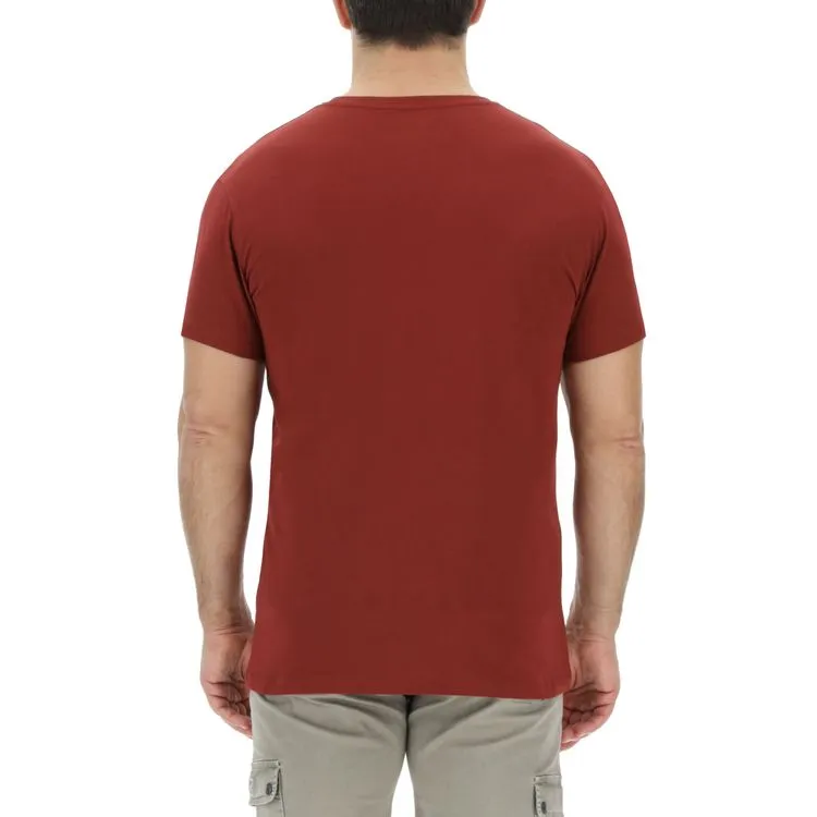 JEEP Herren T-Shirt O103354BO - Bordeaux mit großem Logo-Print GR. XXL