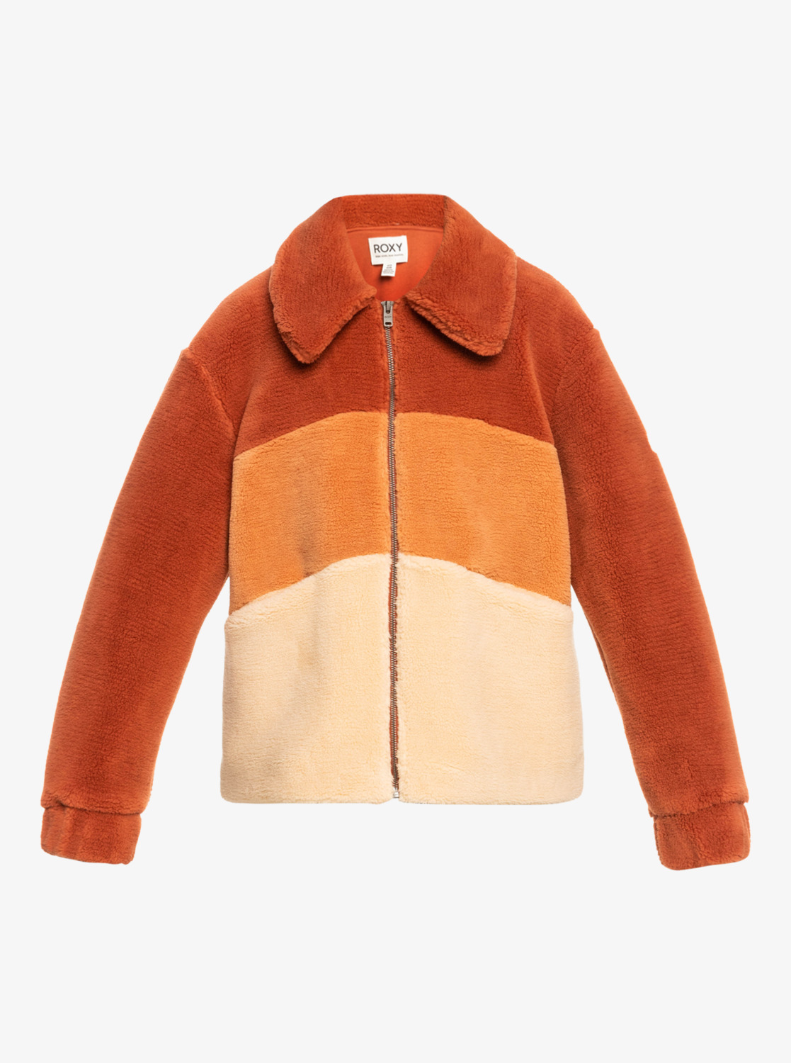 ROXY Can You Guess - Sherpa-Fleece mit Reißverschluss für Frauen GR. L