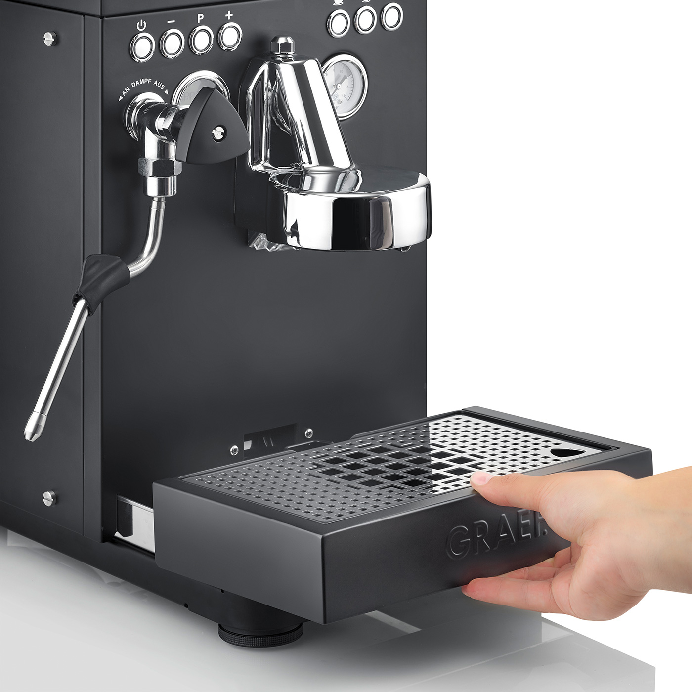 Graef Batessa ES1202EU Siebträgermaschine – Für Perfekten Kaffeegenuss zu Hause salbeigrau-matt
