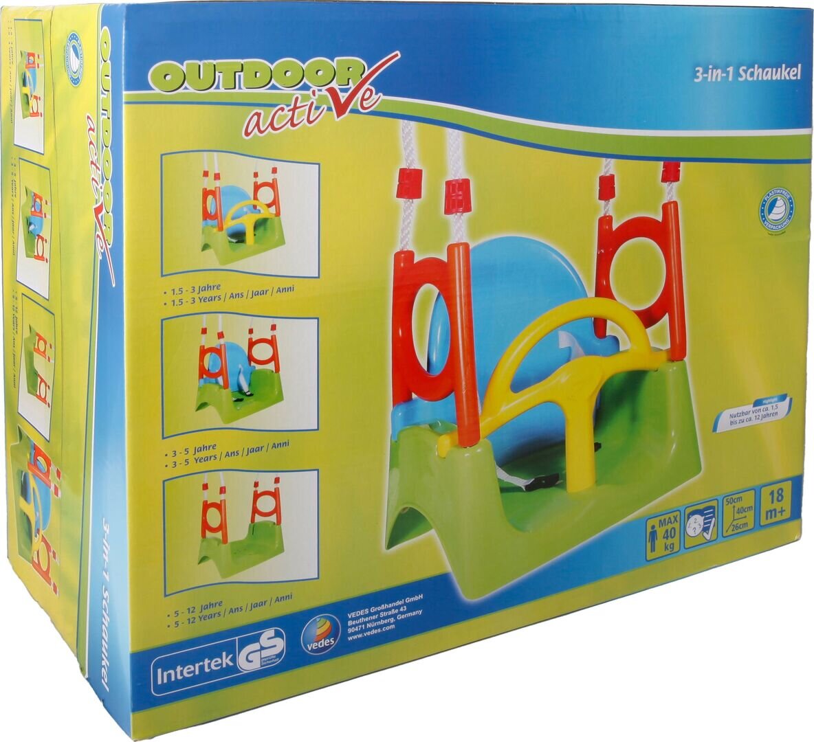 Outdoor active 3 in 1 Schaukel Drinnen, Spielbereich