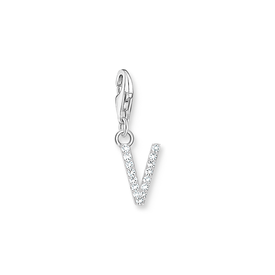 Thomas, Sabo, Anhänger, Charm-Club, 925, Sterling, Silber, Zirkonia, Weiß, 1959-051-14, Zubehor, Ohrring, Schmuck, Diamant, Hardware