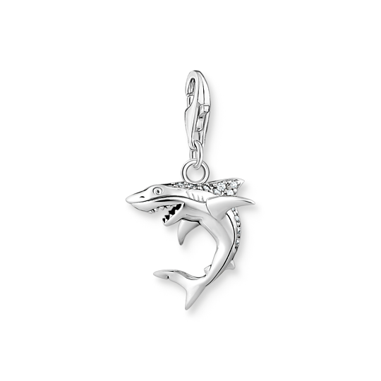 Thomas, Sabo, Anhänger, Charm-Club, Hai, Silber, Zubehor