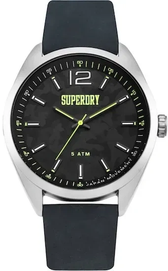 Superdry SYG209B „Navigator Pop“ - Herren-Analoguhr, 45 mm, Schwarz