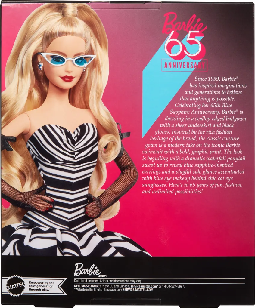 Barbie® Puppe zum 65-jährigen blauen Saphir-Jubiläum HRM58