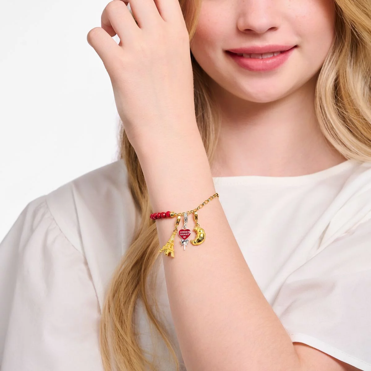 Thomas Sabo Anhänger Charm-Club Roter Herz Lollipop Silber 2072-664-10