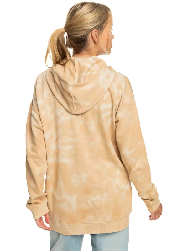 ROXY Fools Gold - Kapuzenpulli mit Reißverschluss und Batikmuster für Frauen GR. M