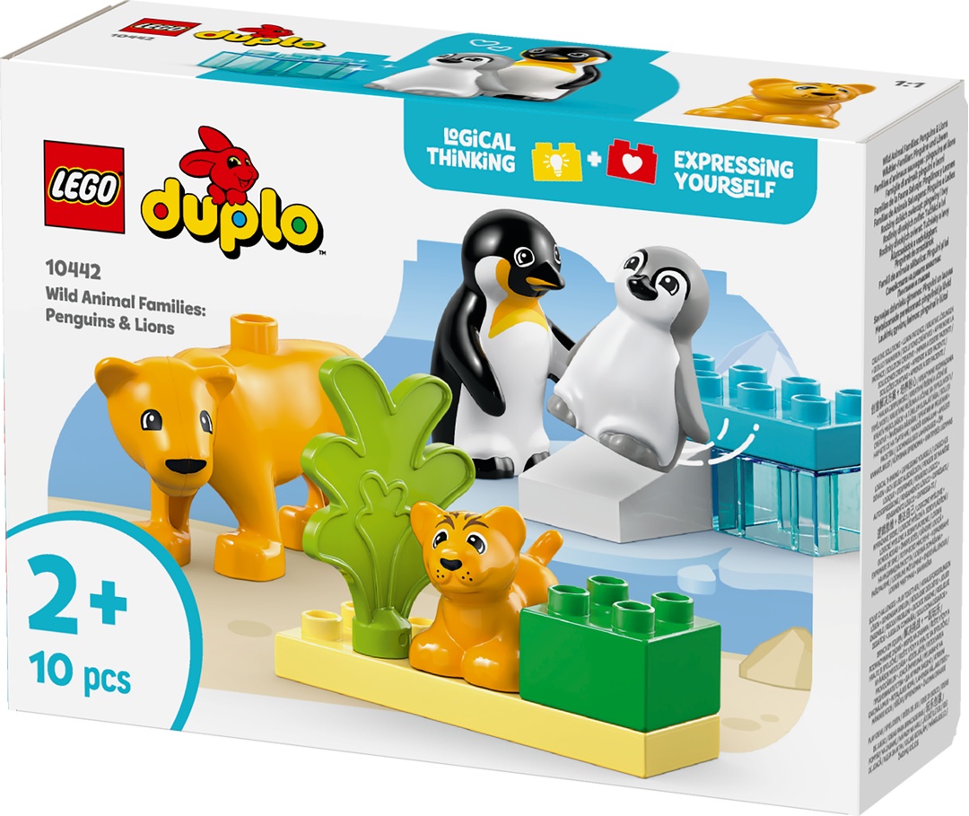 LEGO® DUPLO® Wildtier-Familien: Pinguine und Löwen 10442
