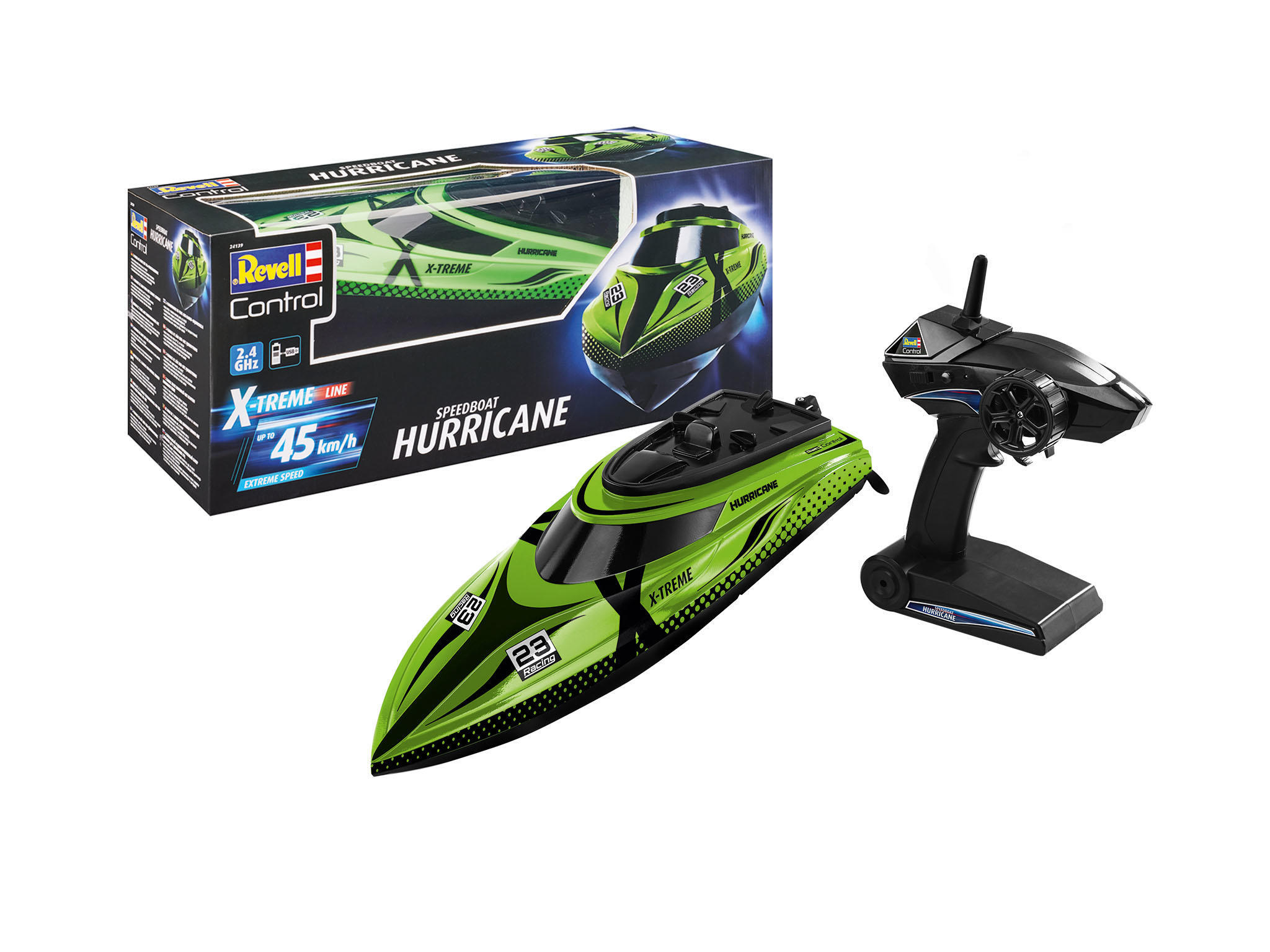 Revell_24139_RC_X-TREME_Speedboat_\"Hurricane\"_Revell_Control_Ferngesteuertes_Boot
