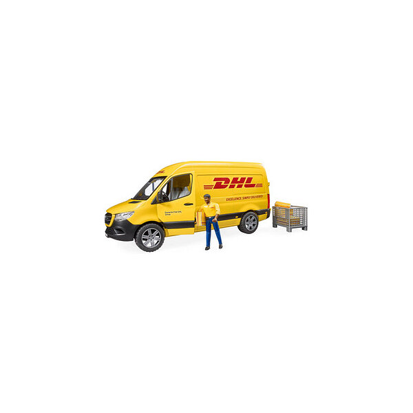 Bruder, 02671, Mb, Sprinter, Dhl, Mit, Fahrer, Umzugswagen, Transport, Transporter, Fahrzeug, Person