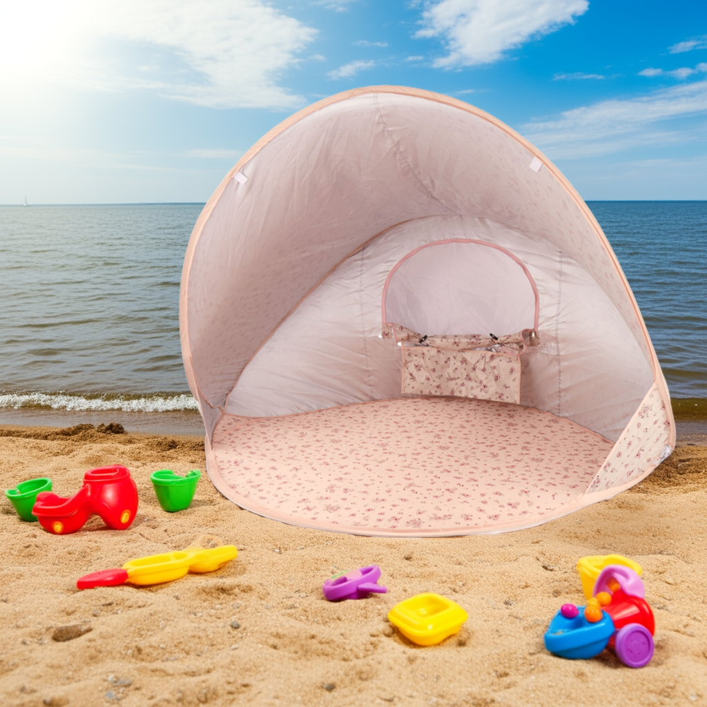 Strandmuschel mit UV- Schutz dreamy flowers