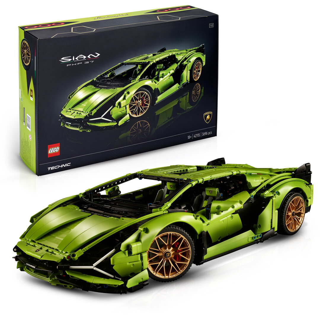 LEGO® Technic Lamborghini Sián FKP 37 42115 Sprach, Leichtmetallfelge, Auto, Reifen, Rad