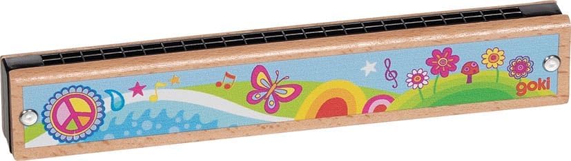 GOKI 61842 MundharmonikaBunte Kinder-Mundharmonika im GOKI66-Design
