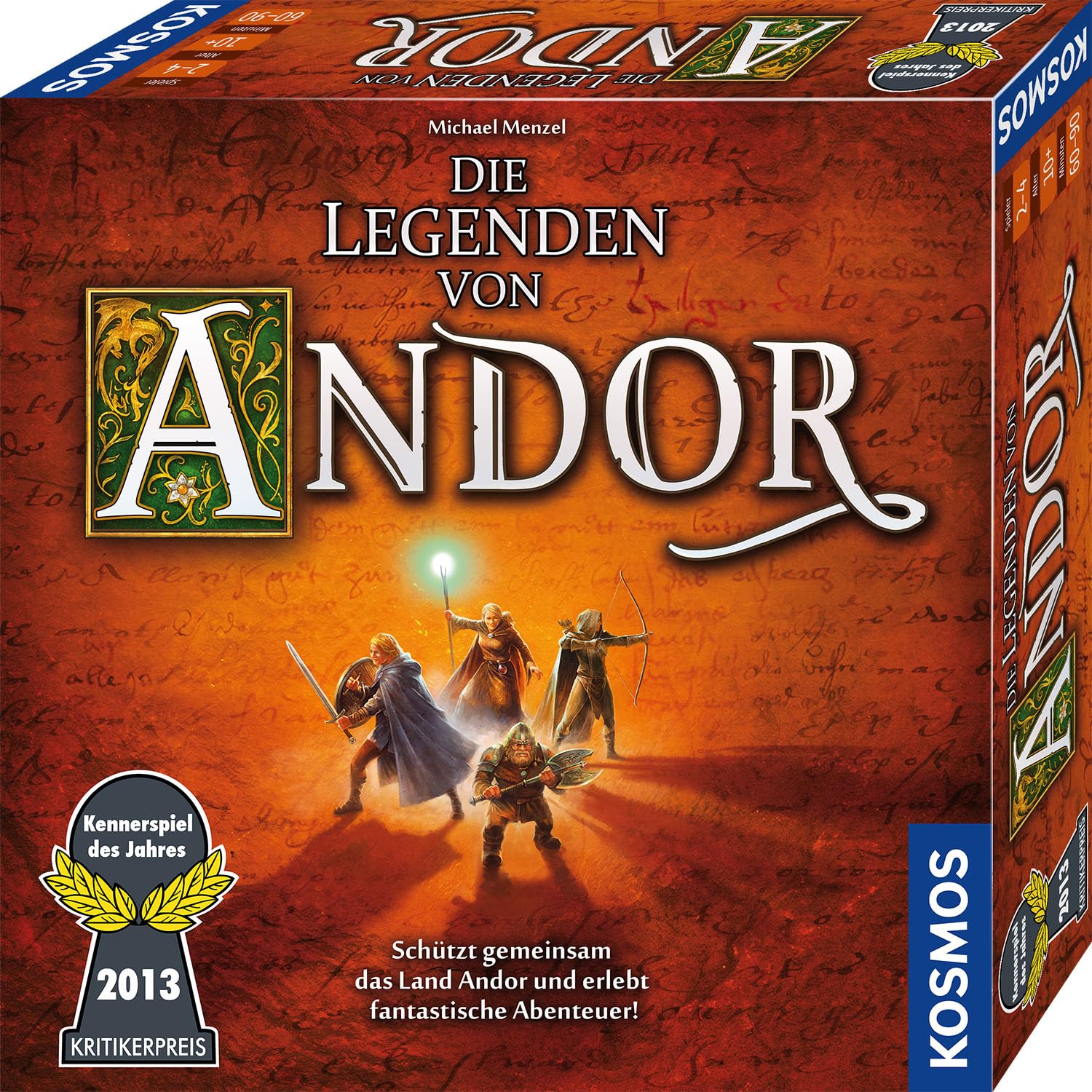 Kosmos Die Legenden Von Andor Kooperatives Fantasy-Abenteuer 691745 Buch, Veröffentlichung, Person, Schwert, Waffe