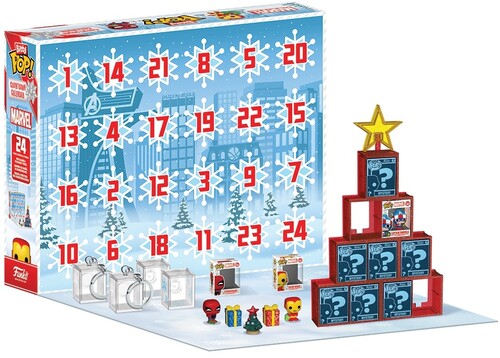 Funko Bitty POP! Countdown Calendar Marvel 2025 Adventskalender mit 24 Überraschungen