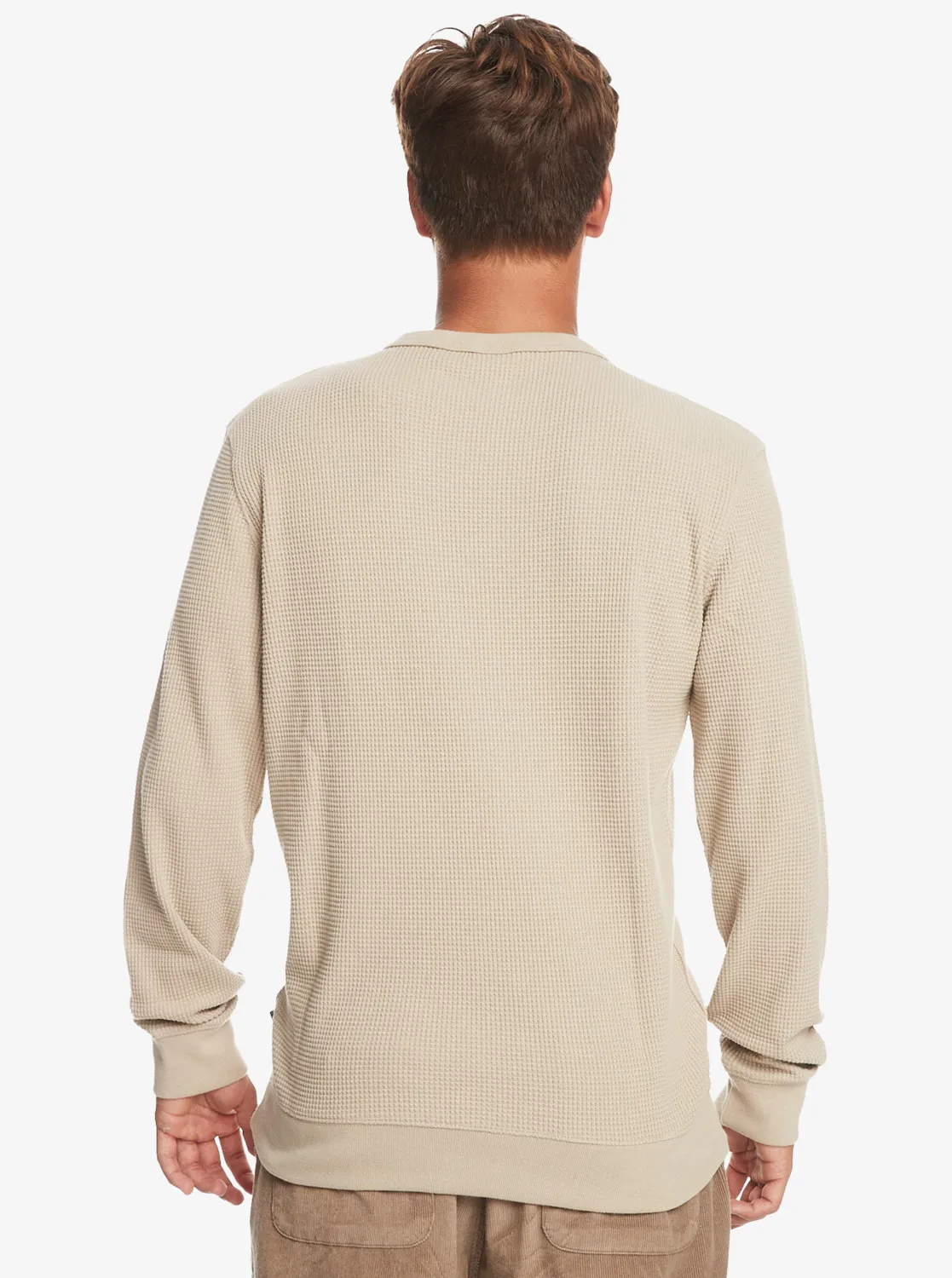 Quiksilver Flanders Waffle - Longsleeve für Männer Taupe GR. L