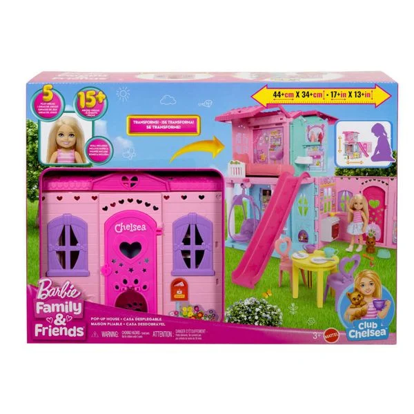 Barbie® Chelsea Pop-up-Puppenhaus mit Puppe