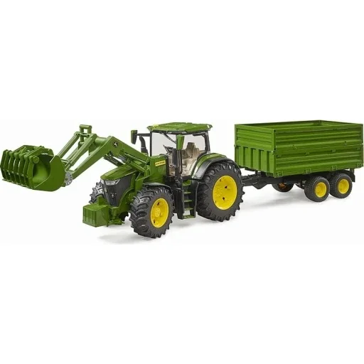 Bruder_03155_John_Deere_7R_350_Mit_Frontlader_Und_Tandemachstransportanhänger