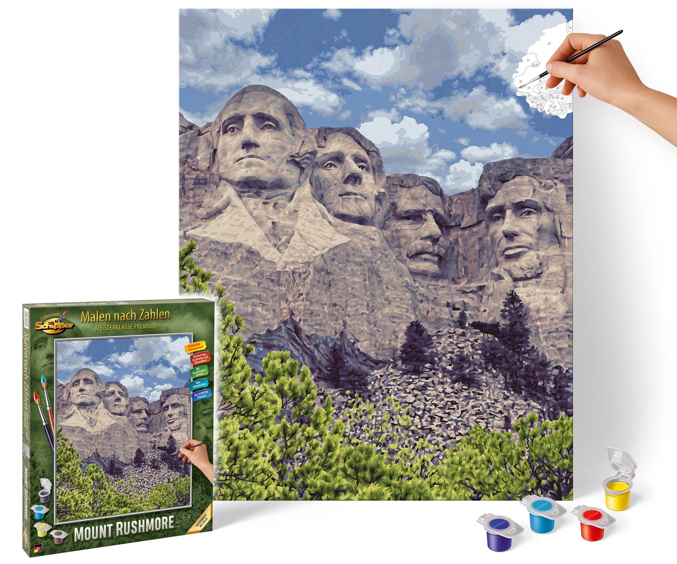 Schipper Mnz Mount Rushmore Ikonisches Malset Mit Us-Präsidenten 609130895 Schipper, Mnz, Mount, Rushmore, Ikonisches, Malset, Mit, Us-Präsidenten, 609130895, Pinsel, Gerät, Werkzeug, Gesicht, Person