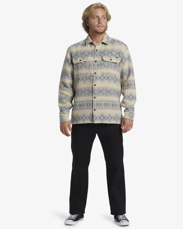 Billabong Hemd Lang Herren Flannel Braun GR. L