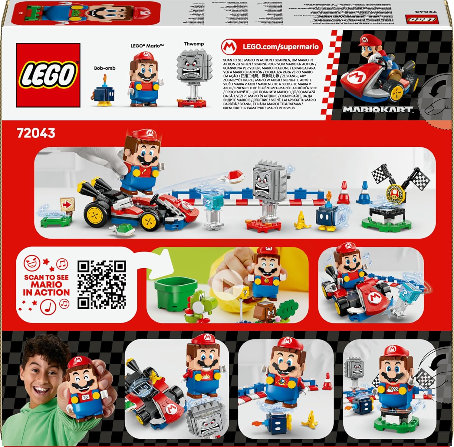 LEGO 76922 Speed Champions BMW M4 GT3 & BMW M Hybrid V8 Doppelset LEGO Speed Champions 76922 BMW M4 GT3 in Weiß und BMW M Hybrid V8 in Schwarz-Weiß mit zwei Rennfahrer-Minifiguren