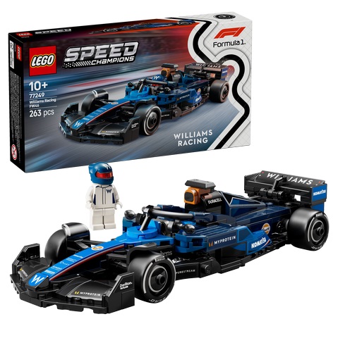 LEGO® Speed Champions Williams Racing FW46 F1 Rennauto 77249 Autorennen, Auto, Formel Eins, Rennwagen, Rasenmäher