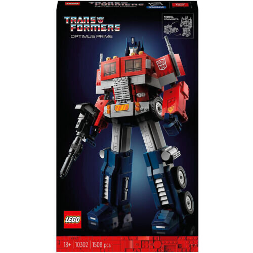 LEGO® Icons Optimus Prime, Set Transformers Figur, Roboter und LKW 2-in1 Modellbausatz für Erwachsene 10302 Roboter