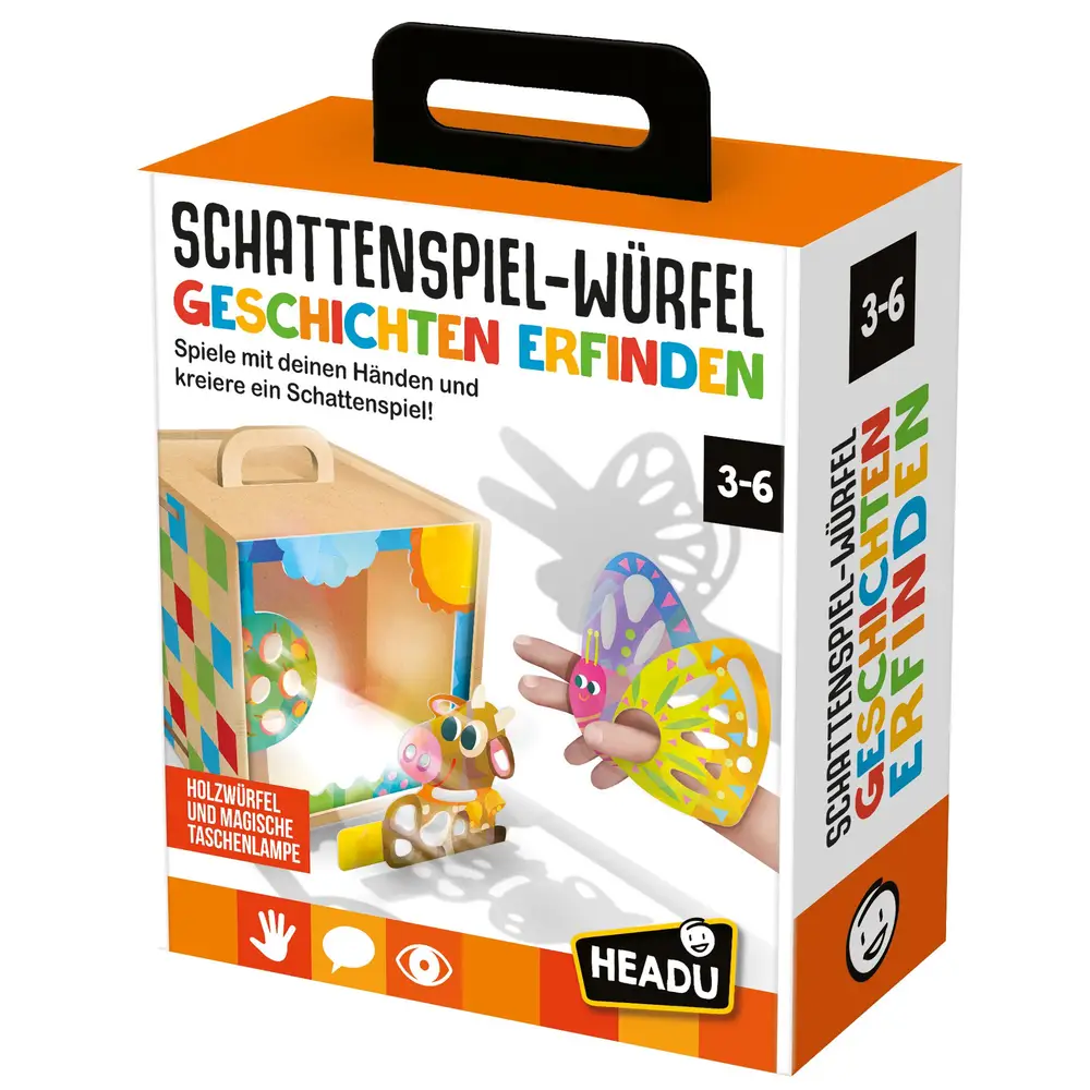 HEADU Schattenspiel Würfel, inkl. TL