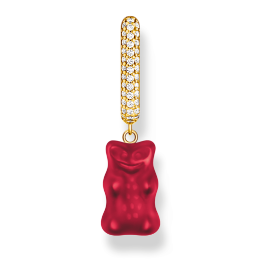 Thomas Sabo Ohrhänger Haribo Creolen Einzel Goldbär Rot CR727-414-10