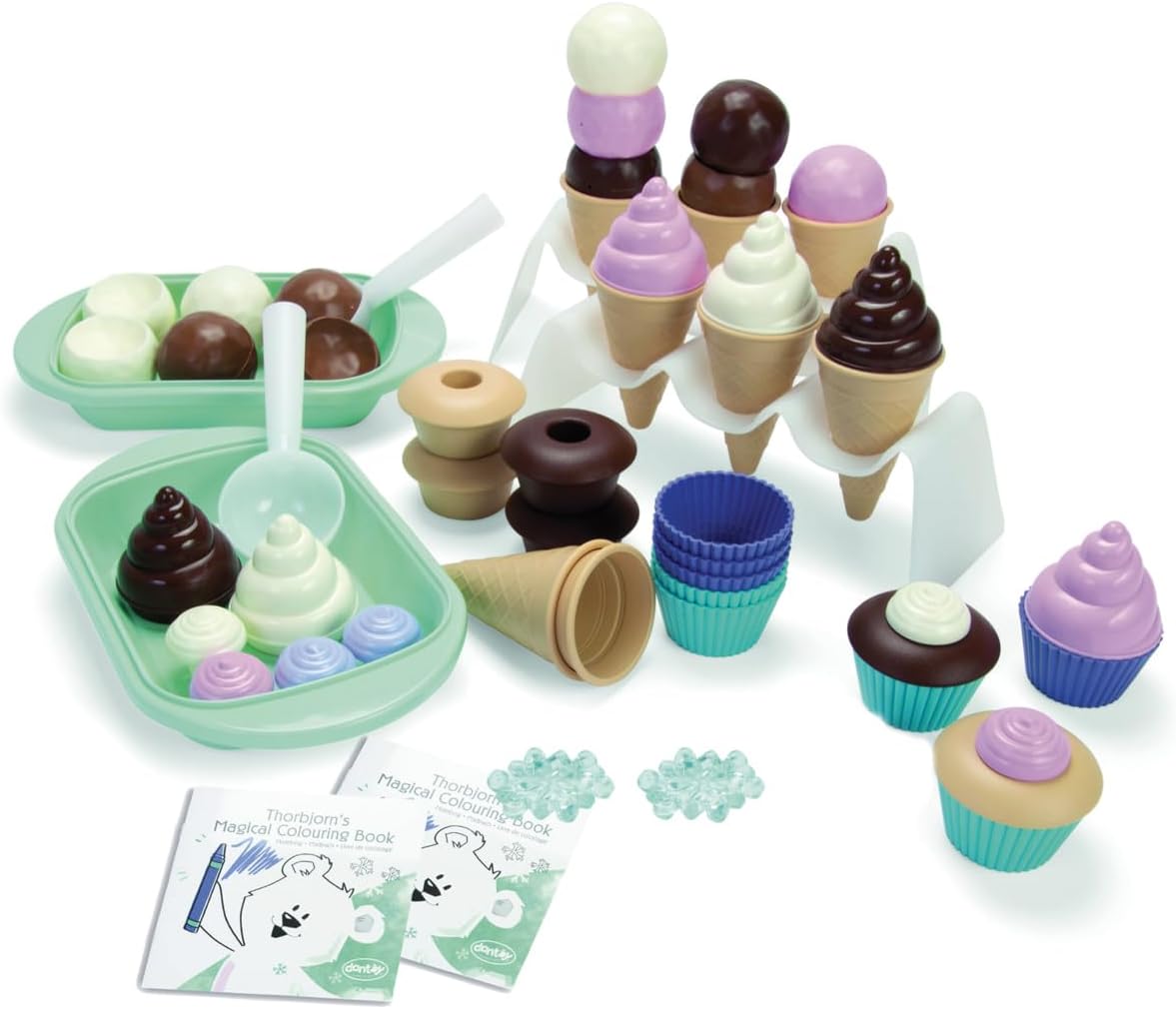 Dantoy 7053 BIO Cupcake- und Eisset - 56-teiliges Spielset für Kinder ab 2 Jahren Dantoy 7053 BIO Cupcake- und Eisset - 56-teiliges Spielset für Kinder ab 2 Jahren