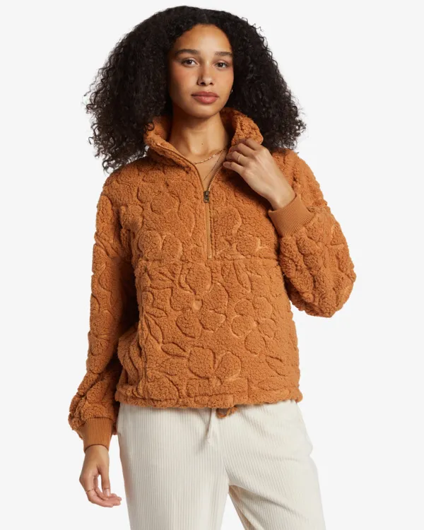 Billabong Pullover Damen Fleece Braun GR. L