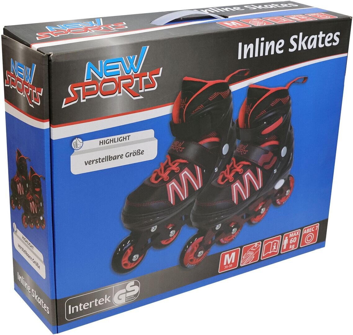 New Sports schwarz/rot ABEC 7, Größe 35-38 Bekleidung, Schuhwerk, Schuh
