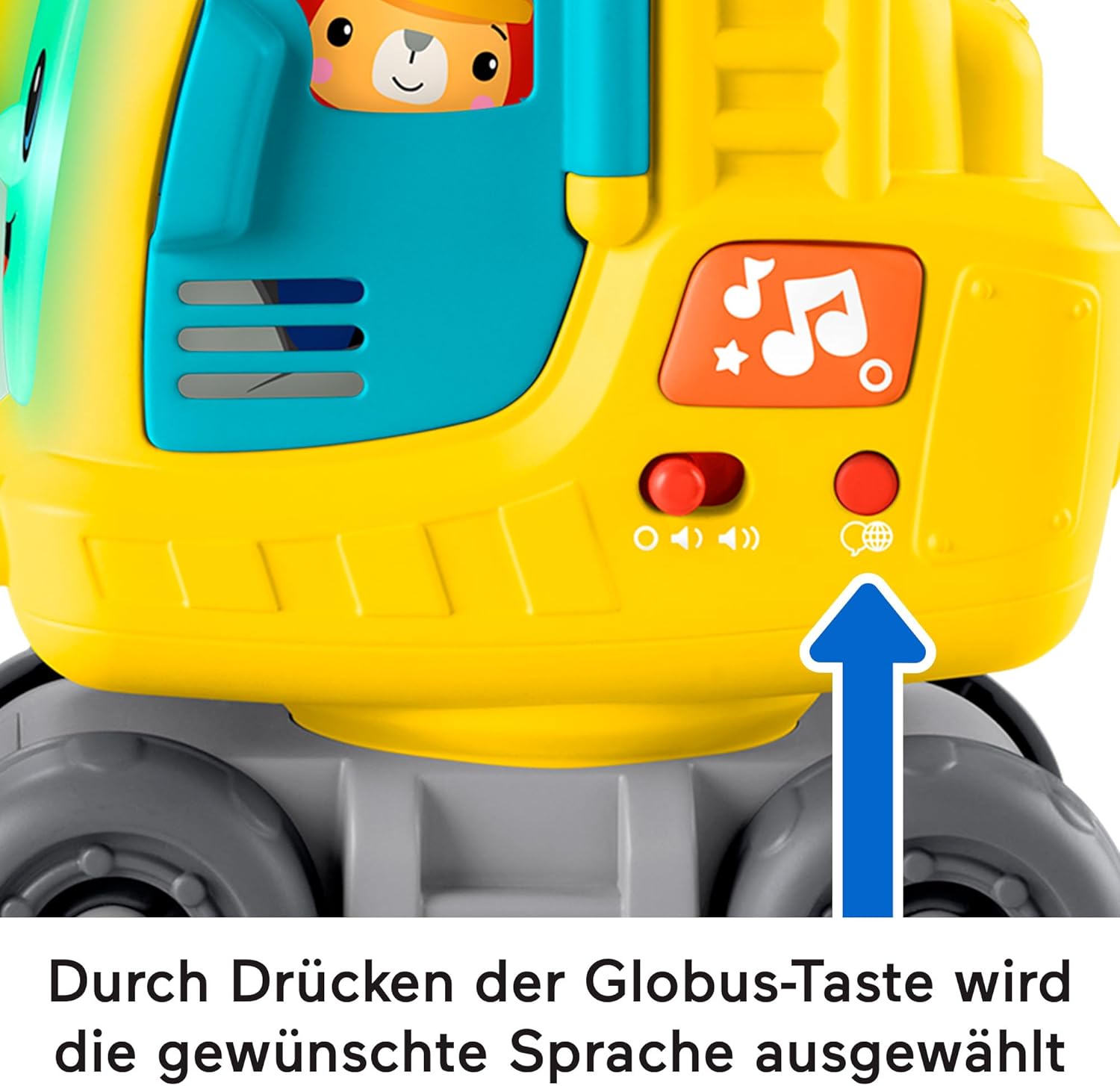 Fisher-Price Count & Stack Kran - Interaktives Lernspielzeug für Babys (HXF48)