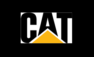 CAT Logo Offizielles Markenlogo von Caterpillar in Schwarz und Gelb