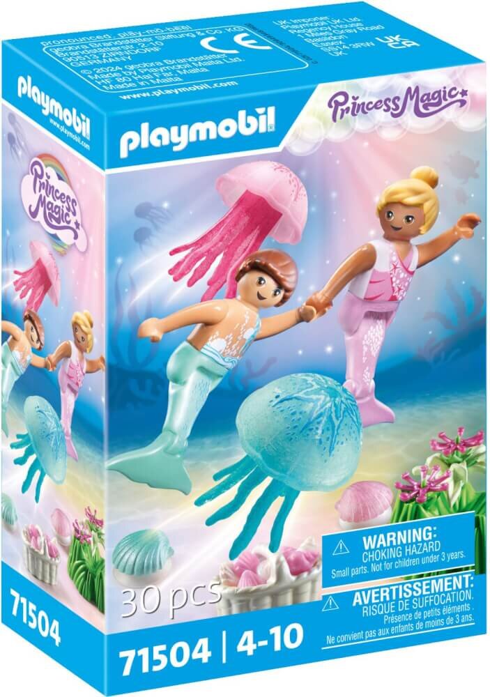 PLAYMOBIL 71504 Meerjungfrauenkinder Mit Quallen PLAYMOBIL, 71504, Meerjungfrauenkinder, Mit, Quallen, Figur, Puppe, Spielzeug, Person, Gesicht