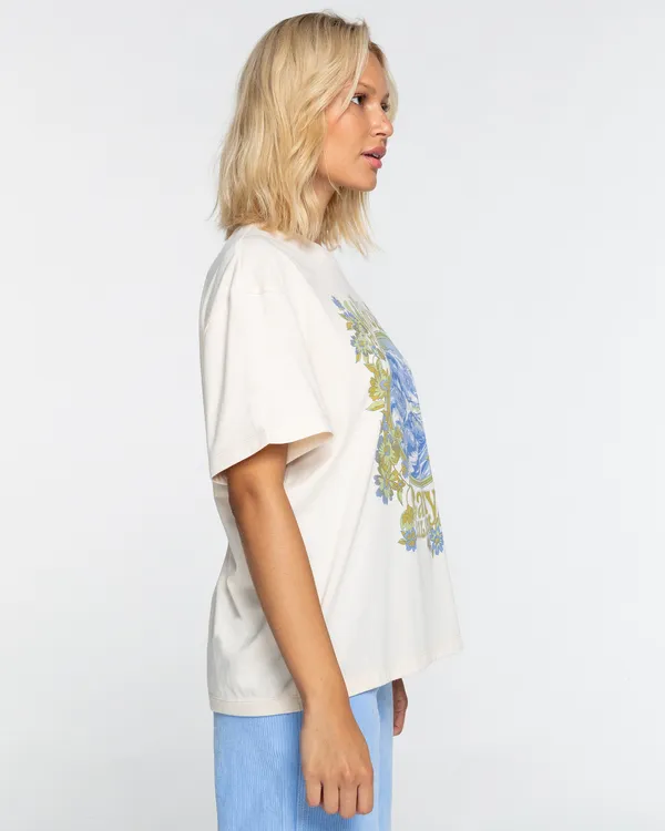 Billabong T-Shirt Damen Antique Weiß GR. L