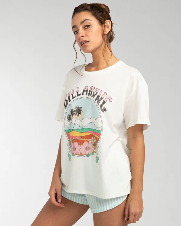 Billabong T-Shirt Damen Weiß GR. L