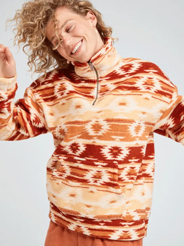 ROXY Live Out Loud - Fleece mit Halbreißverschluss für Frauen GR. L