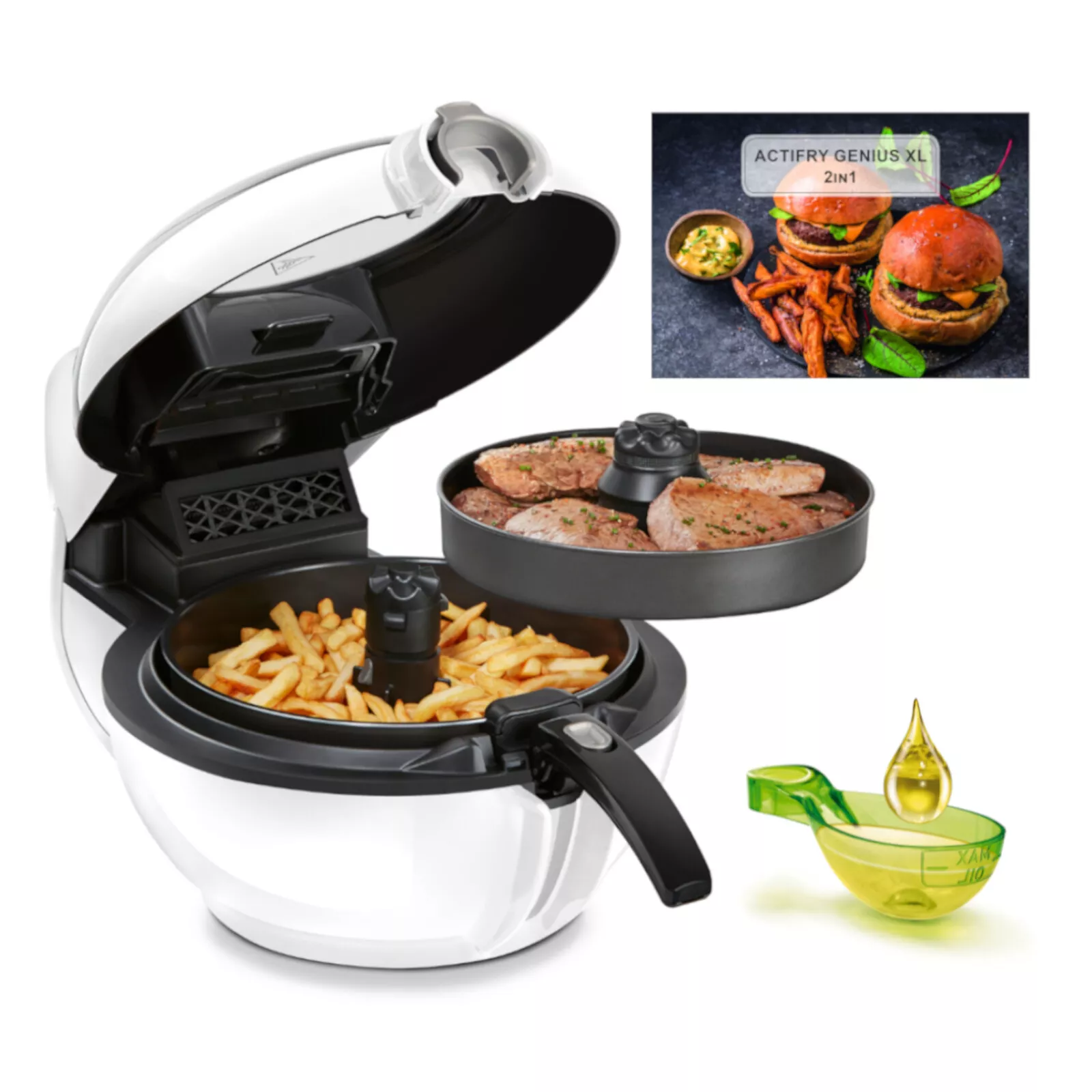 Tefal ActiFry Genius XL 2in1 YV9700 Heißluftfritteuse Tefal ActiFry Genius XL 2in1 YV9700 Heißluftfritteuse