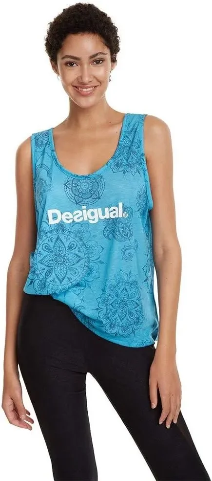 Desigual T-Shirt Oversize Hindi Dancer Gr. M 19SOTK18-7058