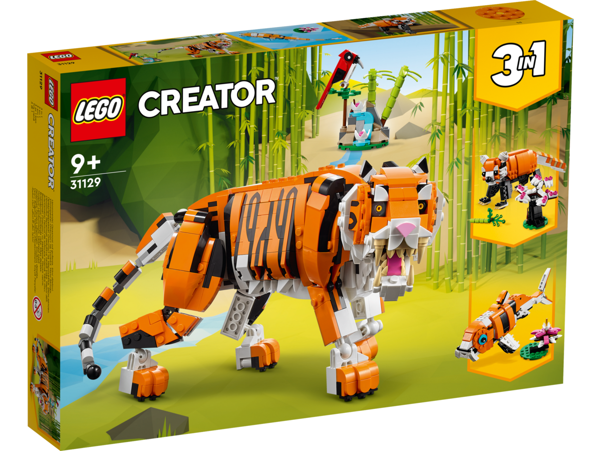 LEGO, Creator, 3, in, 1, Majestätischer, Tiger, 31129, Roboter, Spielzeug LEGO Creator 3 in 1 Majestätischer Tiger 31129