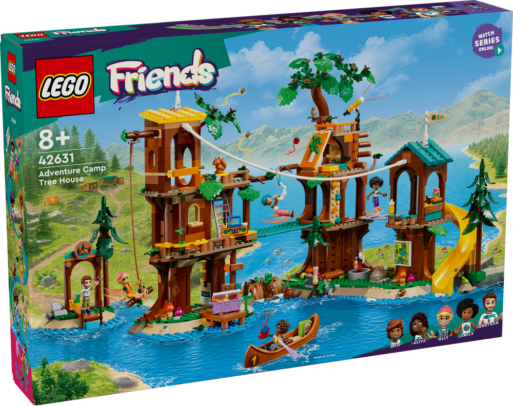 LEGO 42631 Friends Baumhaus im Abenteuercamp LEGO, 42631, Friends, Baumhaus, im, Abenteuercamp, Spielbereich, Wasser, Wasserpark, Draußen, Person