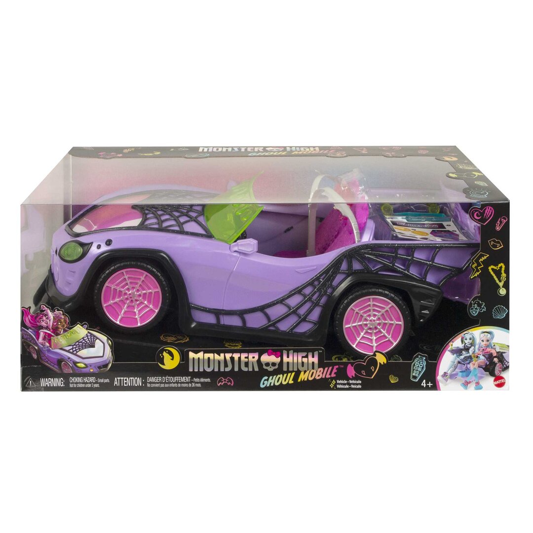 Monster High Vehicle Monster, High, Vehicle, Sprach, Purpur, Leichtmetallrad, Auto, Rad