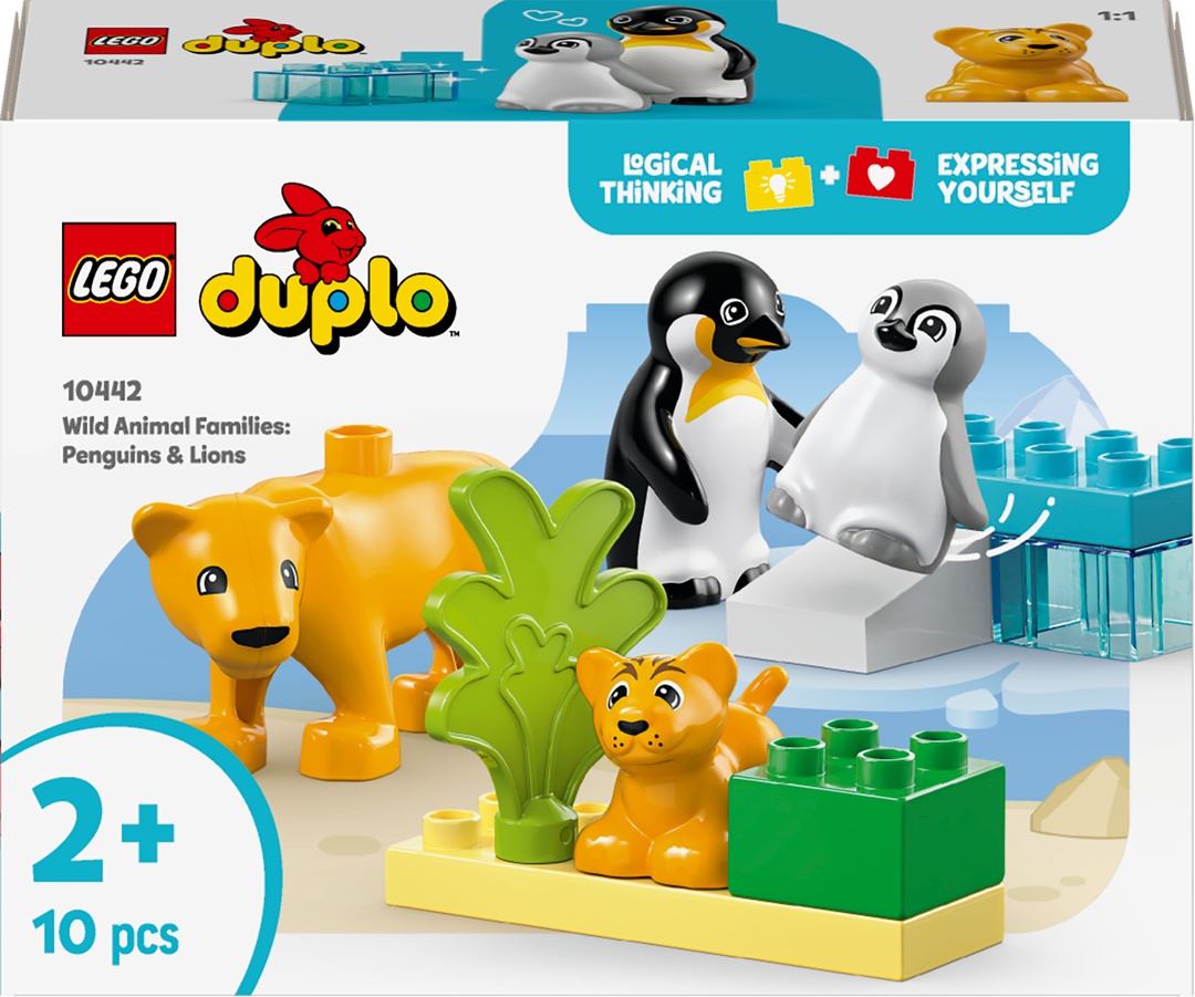 LEGO® DUPLO® Wildtier-Familien: Pinguine und Löwen 10442