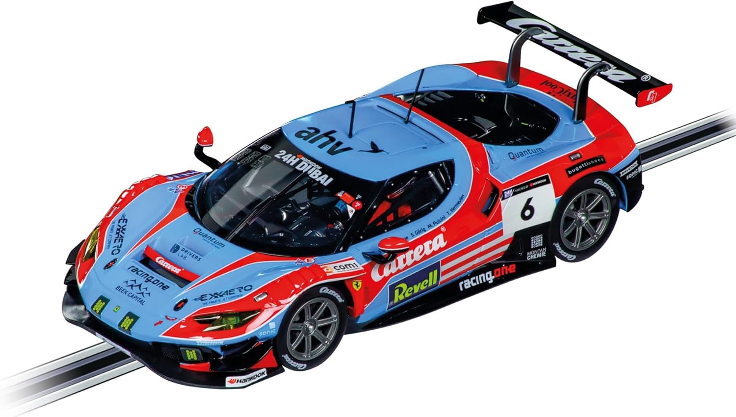 Carrera Ferrari 296 GT3 "Carrera. No.6" Dubai Digital 124 Slotcar im Maßstab 1:24 20023981 Maschine, Rad, Sportwagen, Fahrzeug, Rasenmäher