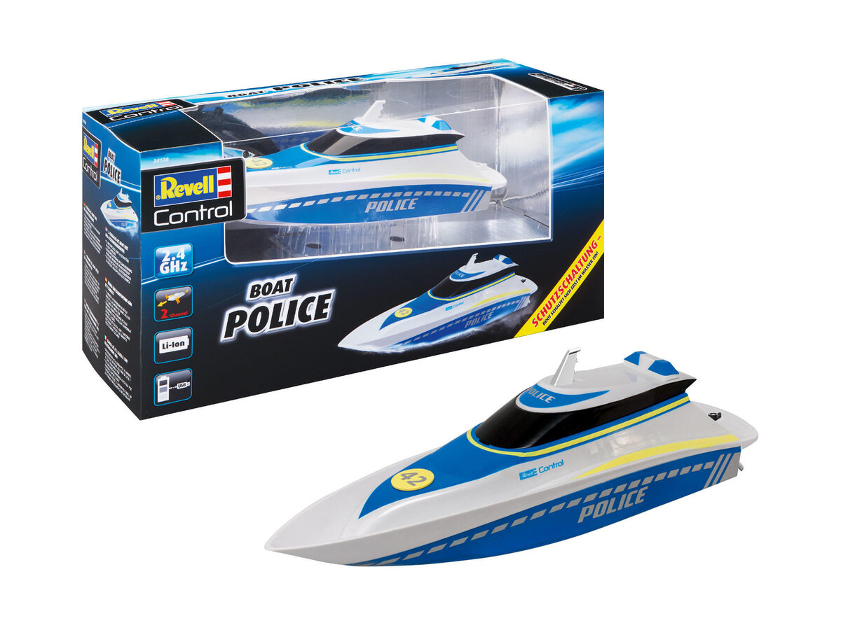 Revell_24138_RC_Boot_\"Police\"_Revell_Control_Ferngesteuertes_Polizeiboot