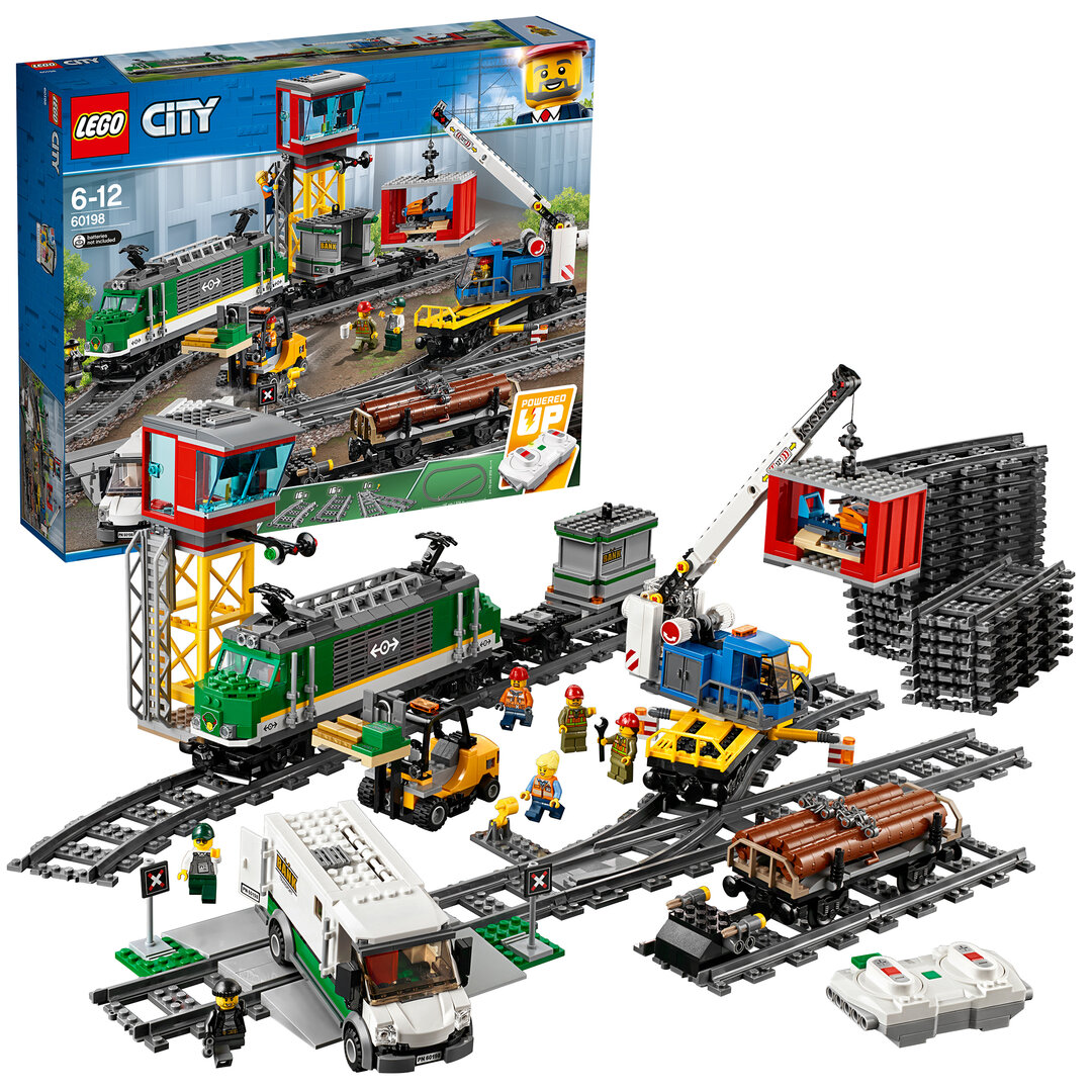 LEGO® City Güterzug 60198 Baugewerbe, Baukran, Maschine, Rad