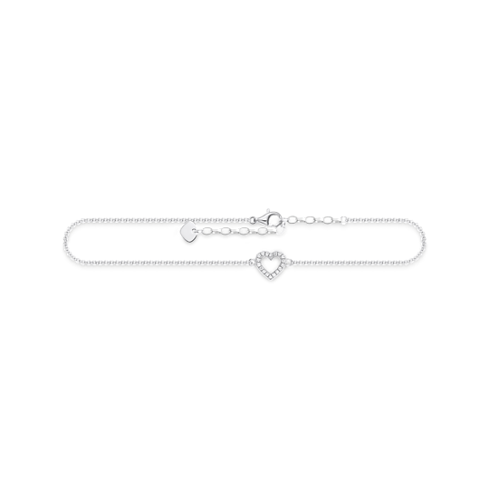 Thomas Sabo Fußkette Sterling Silver Silber Länge 27 Cm Ak0007-051-14 Thomas, Sabo, Fußkette, Sterling, Silver, Silber, Länge, 27, Cm, Ak0007-051-14, Zubehor, Armreif, Schmuck
