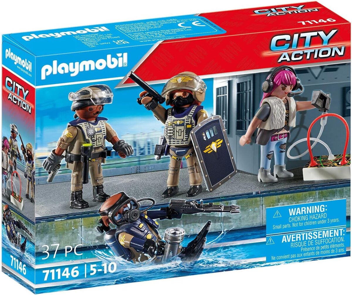 PLAYMOBIL_71146_Swat-Figurenset, Helme, Junge, Kind, Männlich, Person