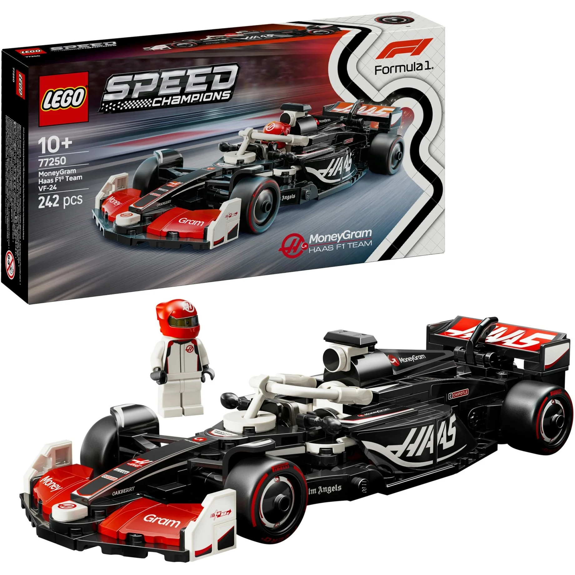 LEGO® Speed Champions MoneyGram Haas F1 Team VF-24 Rennauto 77250 LEGO® Speed Champions MoneyGram Haas F1 Team VF-24 Rennauto 77250