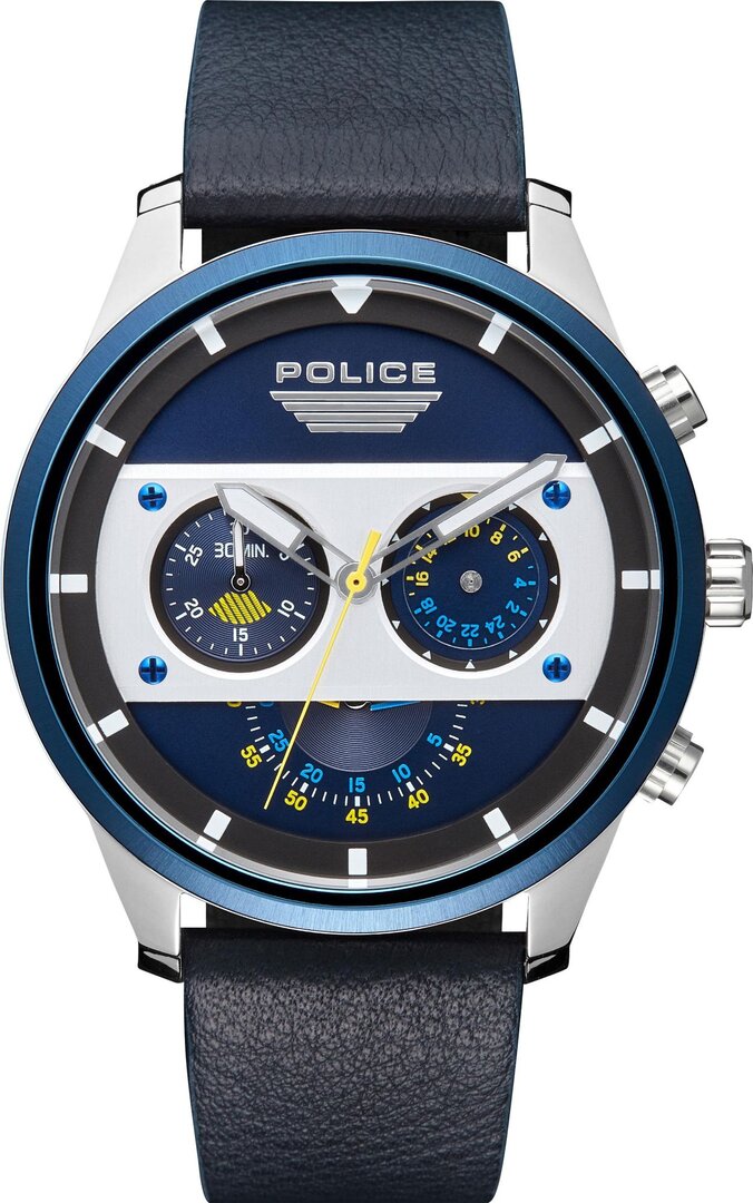 POLICE, PL15411JSTBL.03, Uhr, Vesterbro, Schwarz, Armbanduhr, Arm, Körperteil, Person